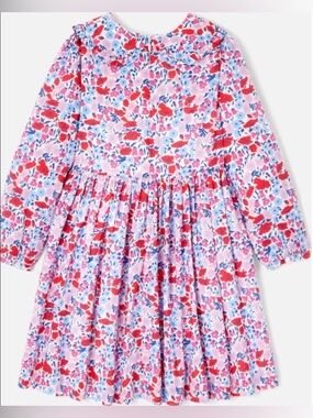 Jacadi Liberty print long sleeve collared dress size 4